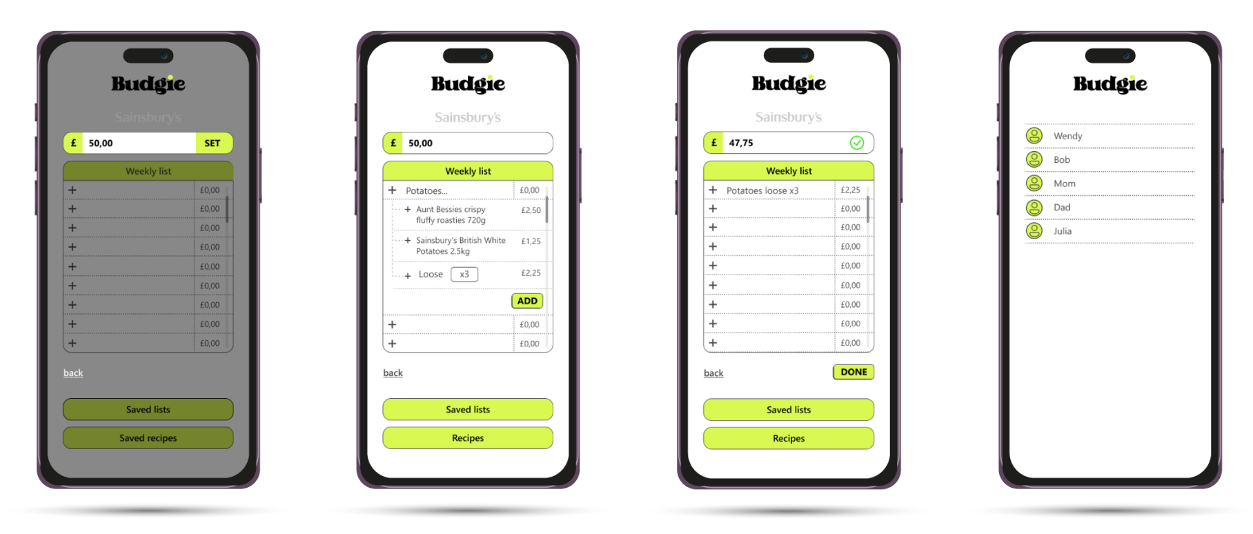 Budgie app research - affinity map